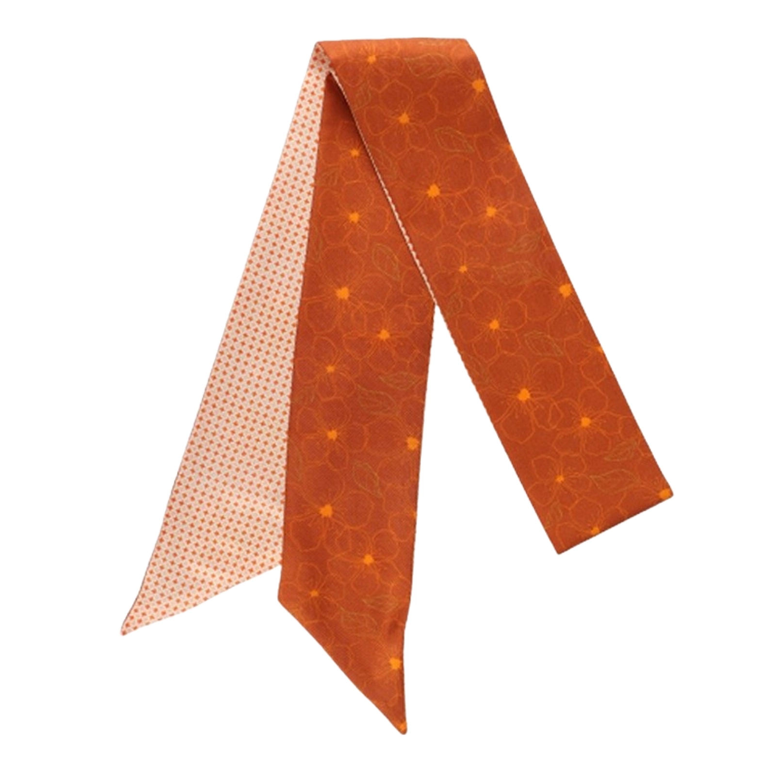 Angled Long Silk Scarf 6