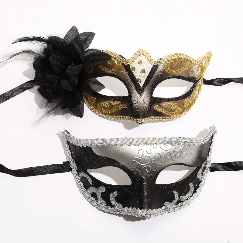Masquerade Mask For Couples Halloween Costome 6