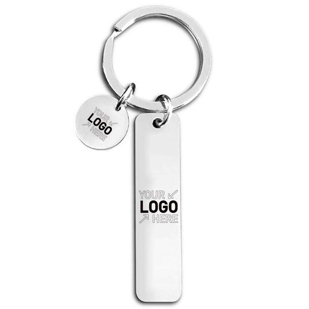 Personalized Pendant Stainless Steel Keychain 6