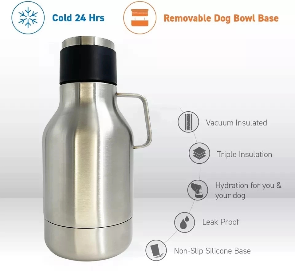 Stainless Steel Dog Water Bottle Bowl 4
