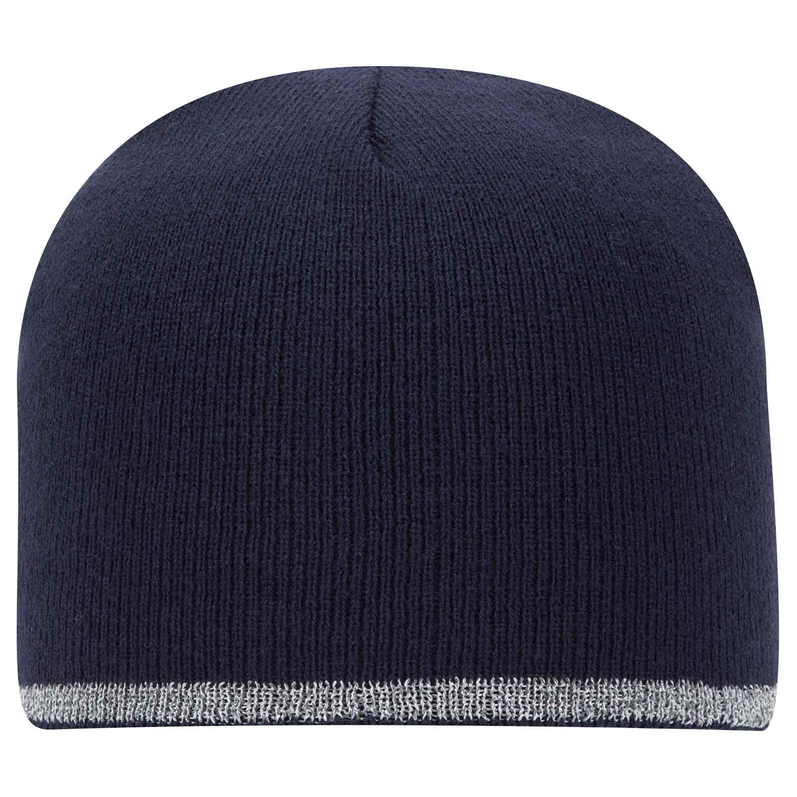 OTTO CAP 9" Classic Knit Beanie w/ Reflective Stripe 4