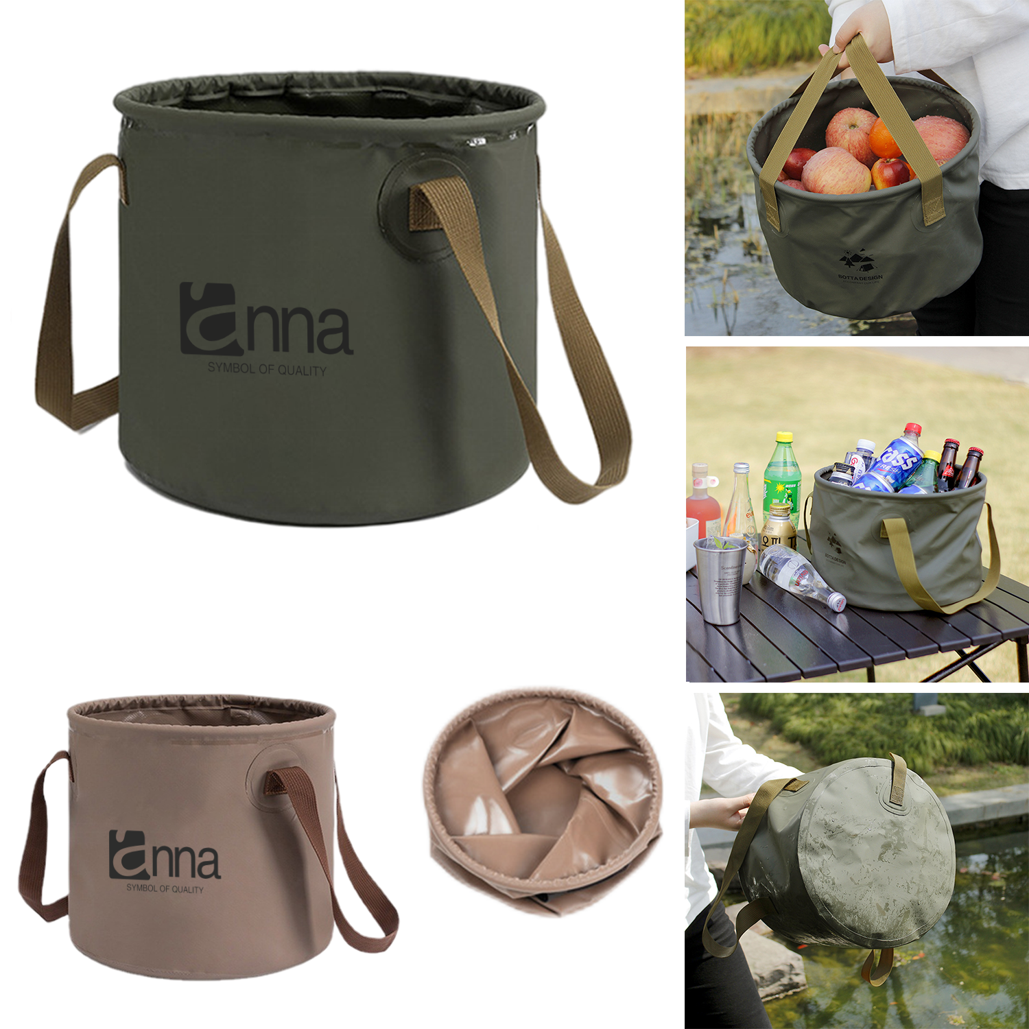Portable Folding Water Bucket 1