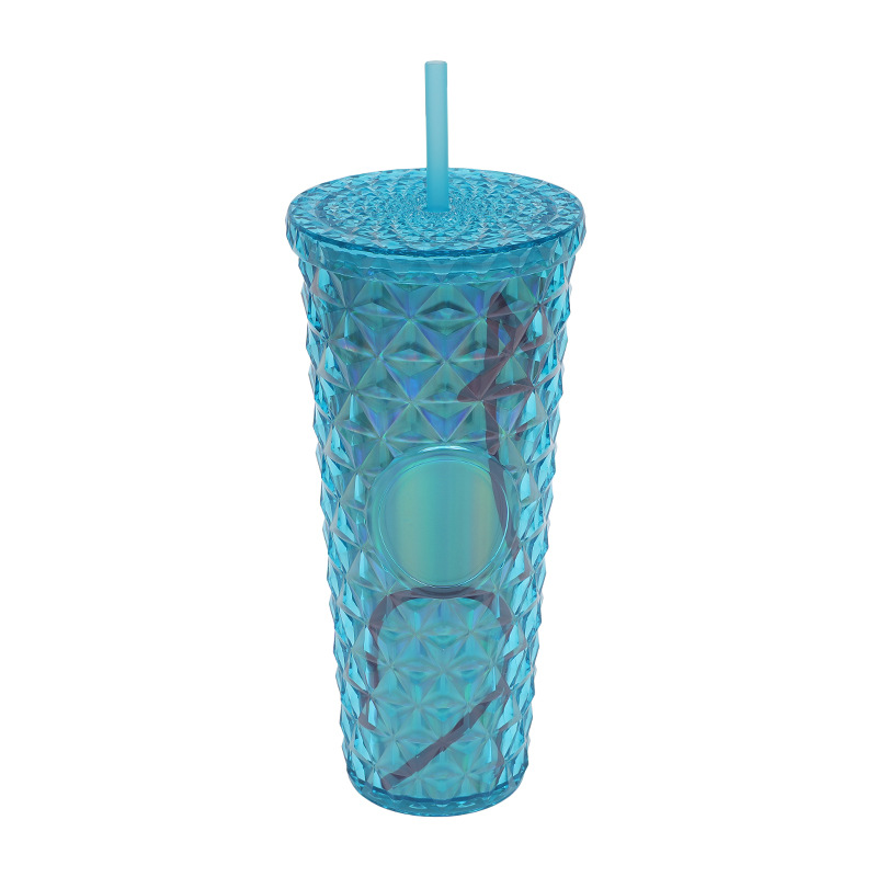 24oz Plastic Water Bottles with Straw 2