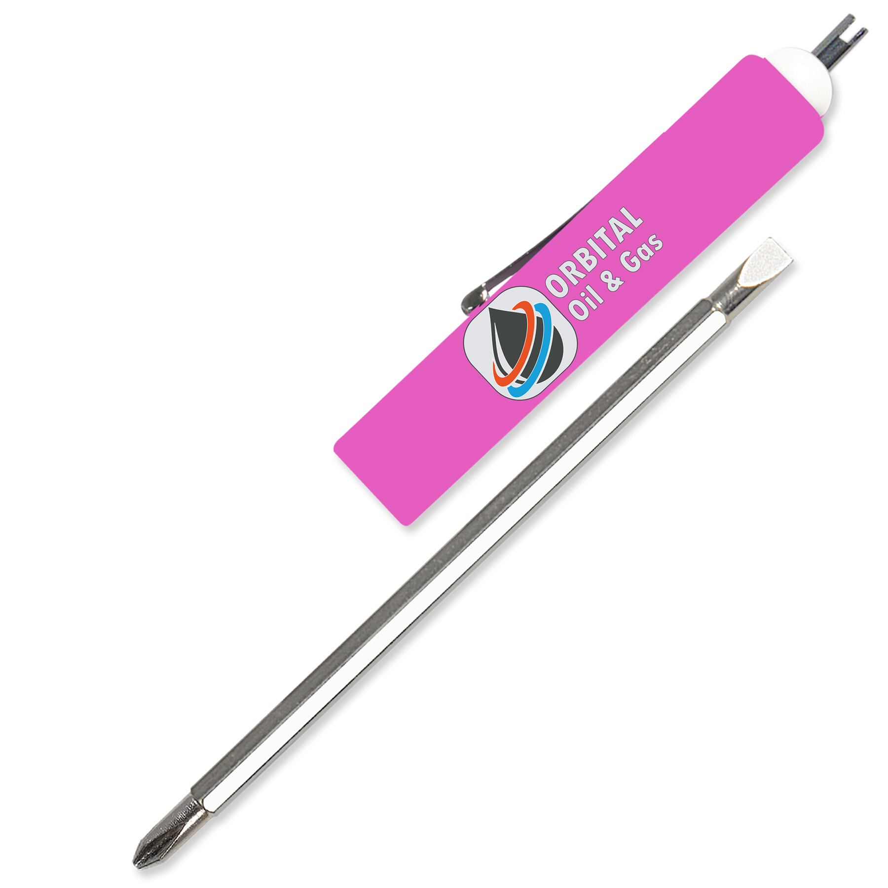 Jumbo Pocket Screwdriver Reversible Flat Blade + Valve Stem 1