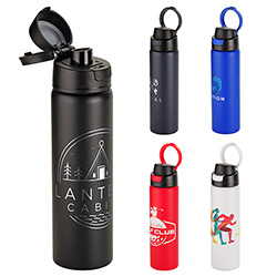 Cabrio 24 oz Recycled Stainless Steel Vacuum Insulated Bottle, custom water bottle with logo imprint 44