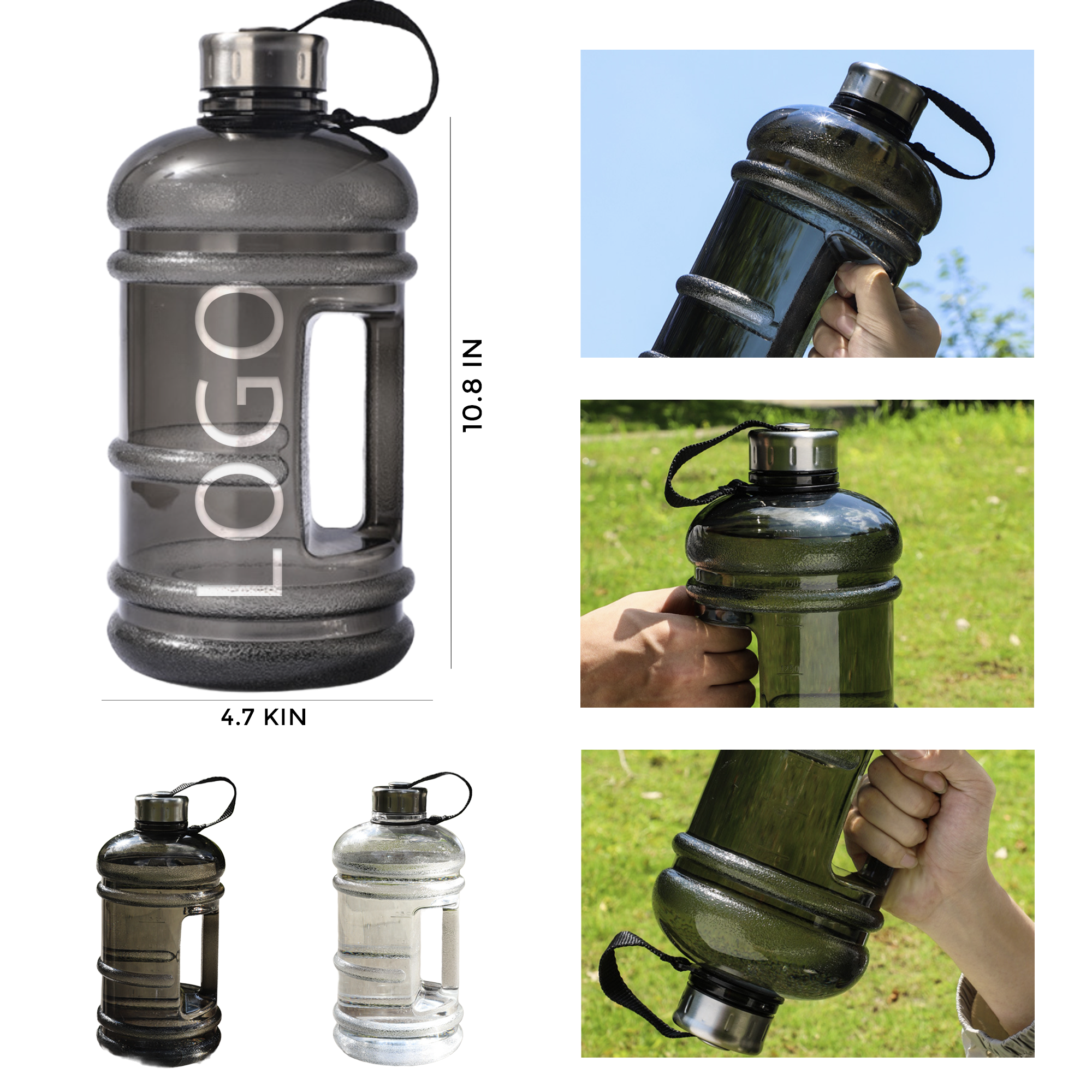 MOQ 10 PCS Generous - Sized 68oz Large Capacity Water Bottle 2