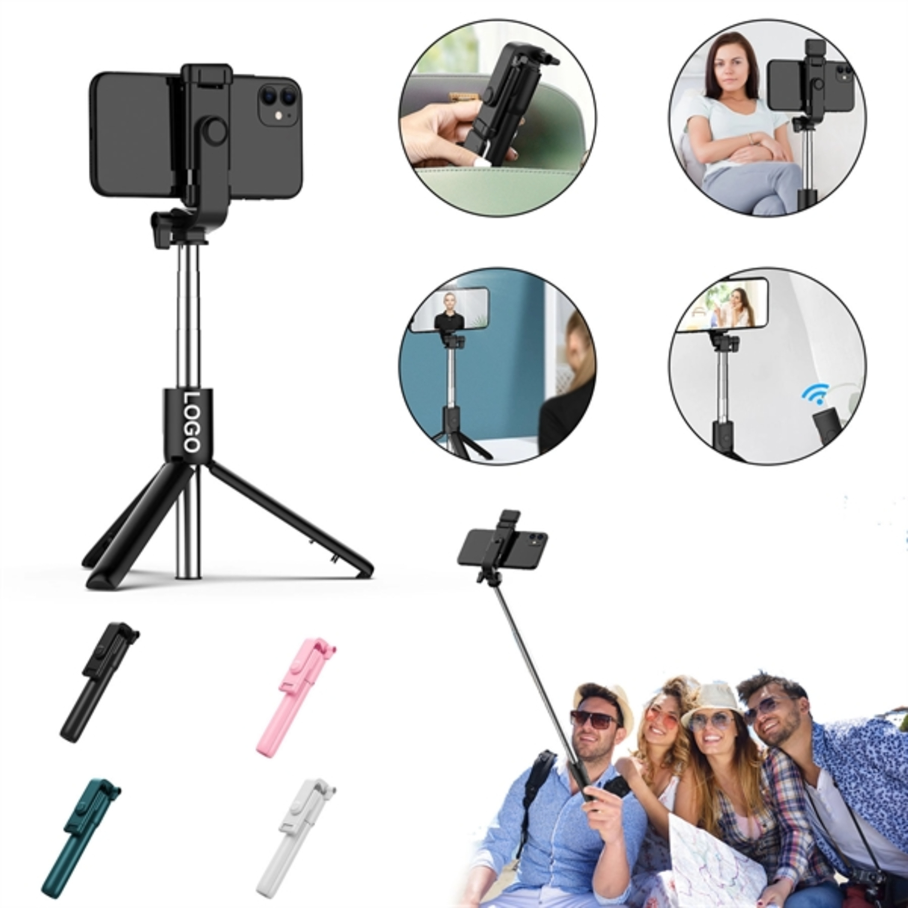 Selfie Stick Wireless Remote Extendable Tripod
2