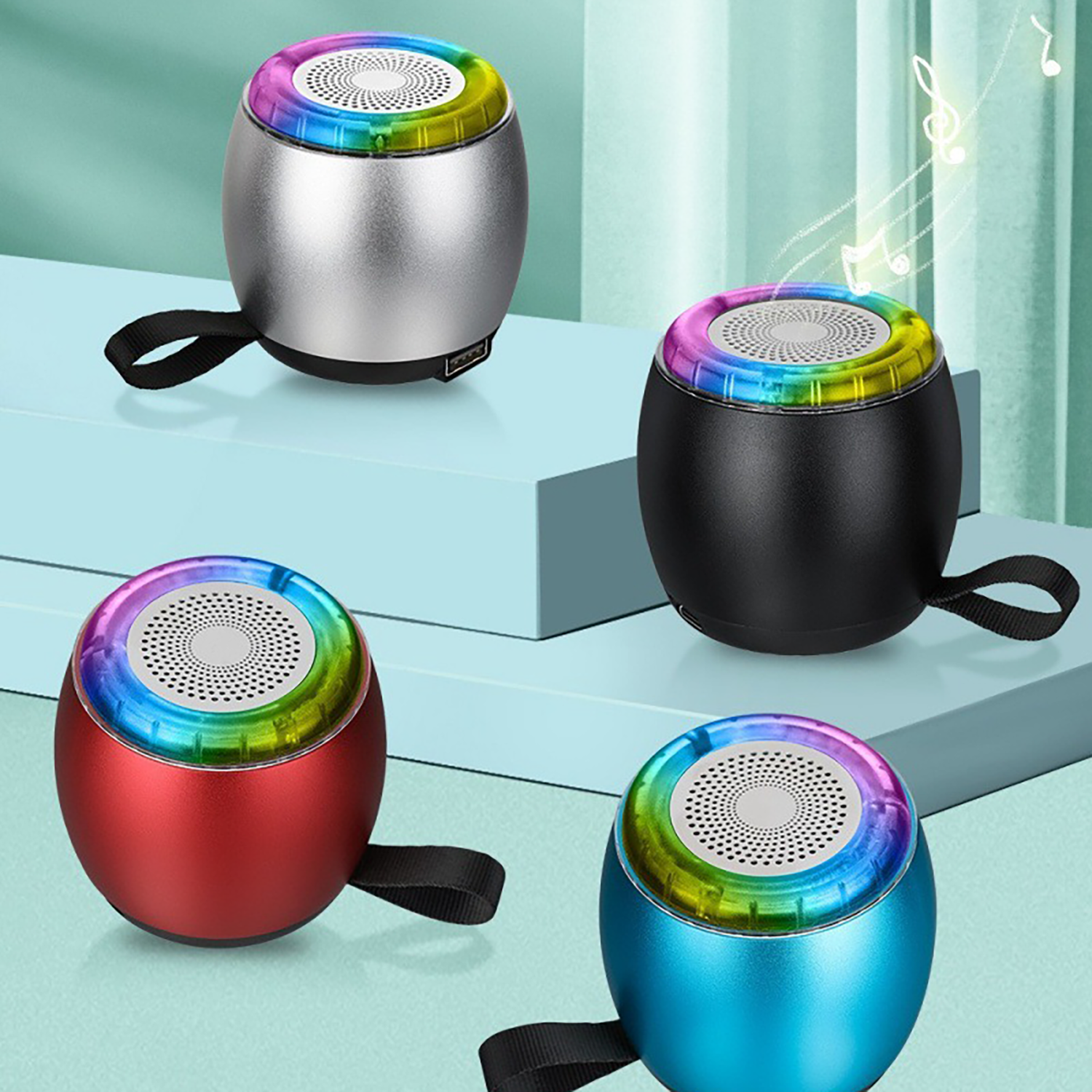 Mini TWS Bluetooth Speaker with Colorful Lights 3