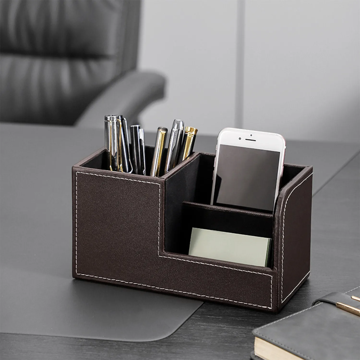 PU Leather Desk Organizer 2