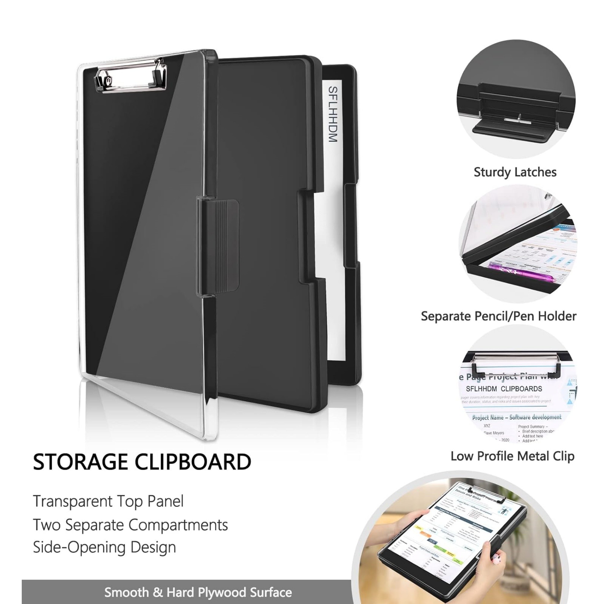 Clearview Clipboard With Storage 11
