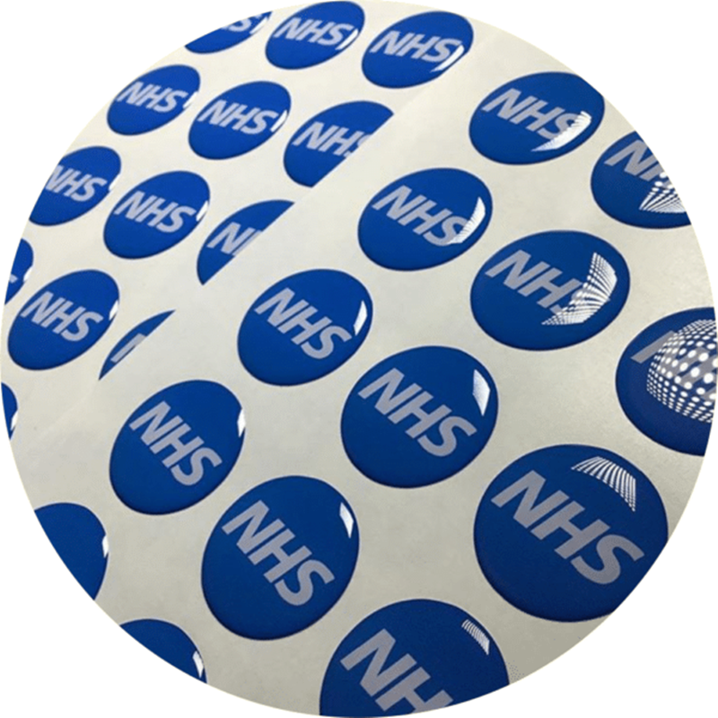 Clear Domed Decal w/ Self-adhesive Back 2