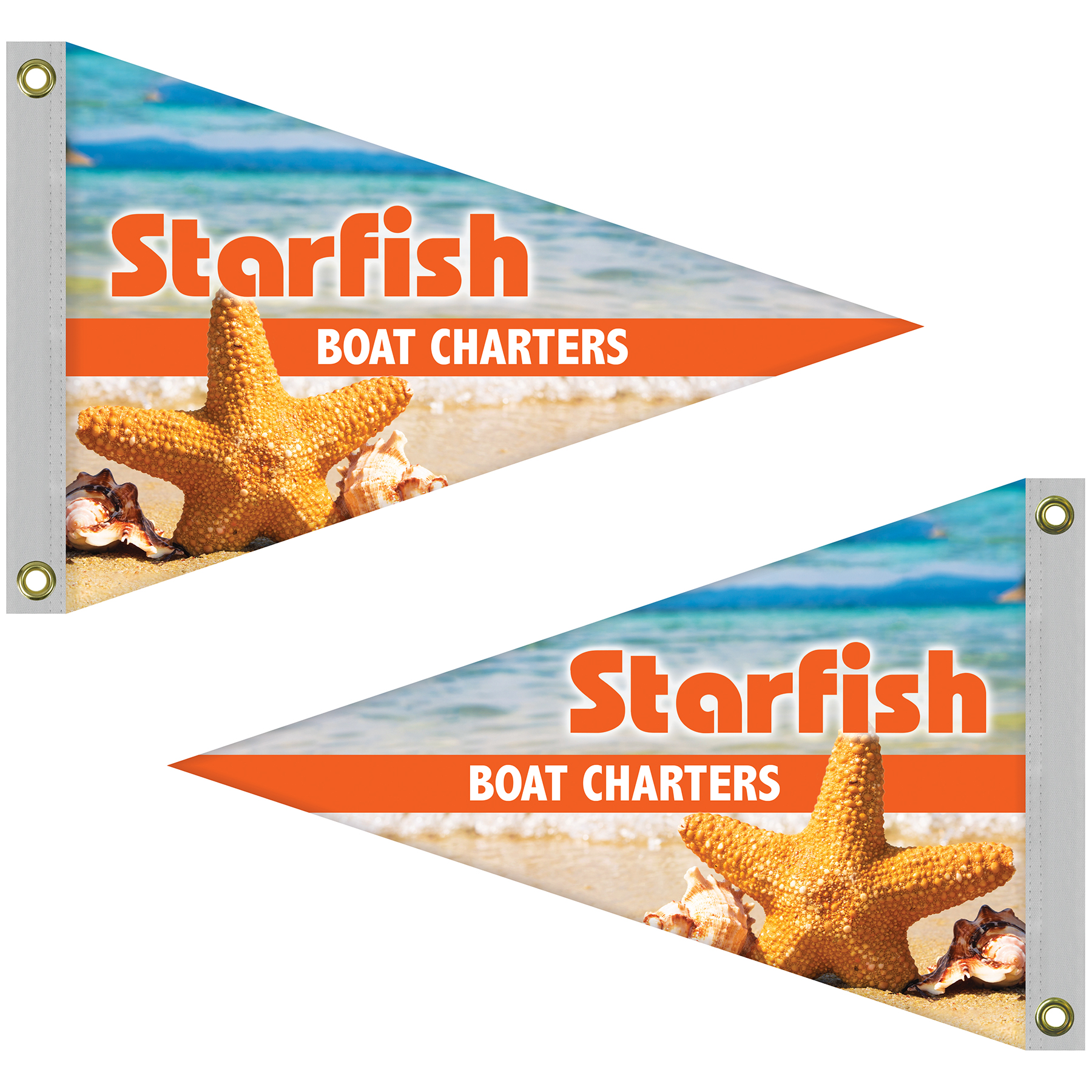 Double Sided Knitted Polyester Pennant Boat Flag (24"x36") 9