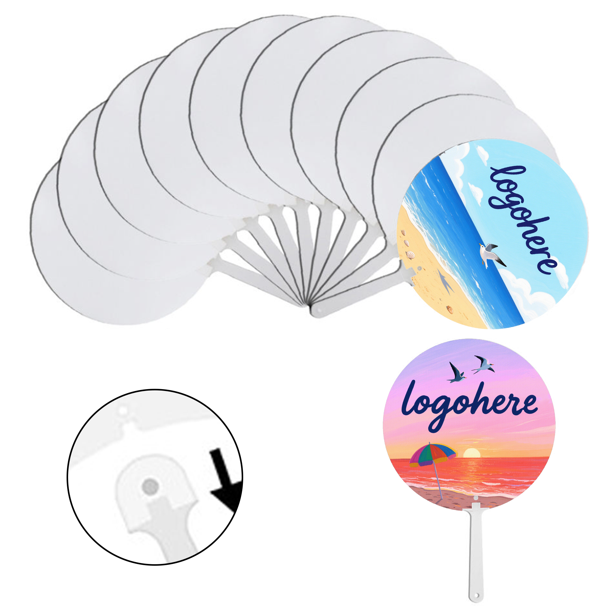 Personalized Reusable Hand Fan 4