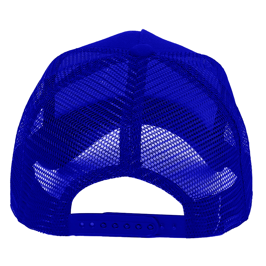 Stock Solid Color Cotton 5-Panel Trucker Cap 18