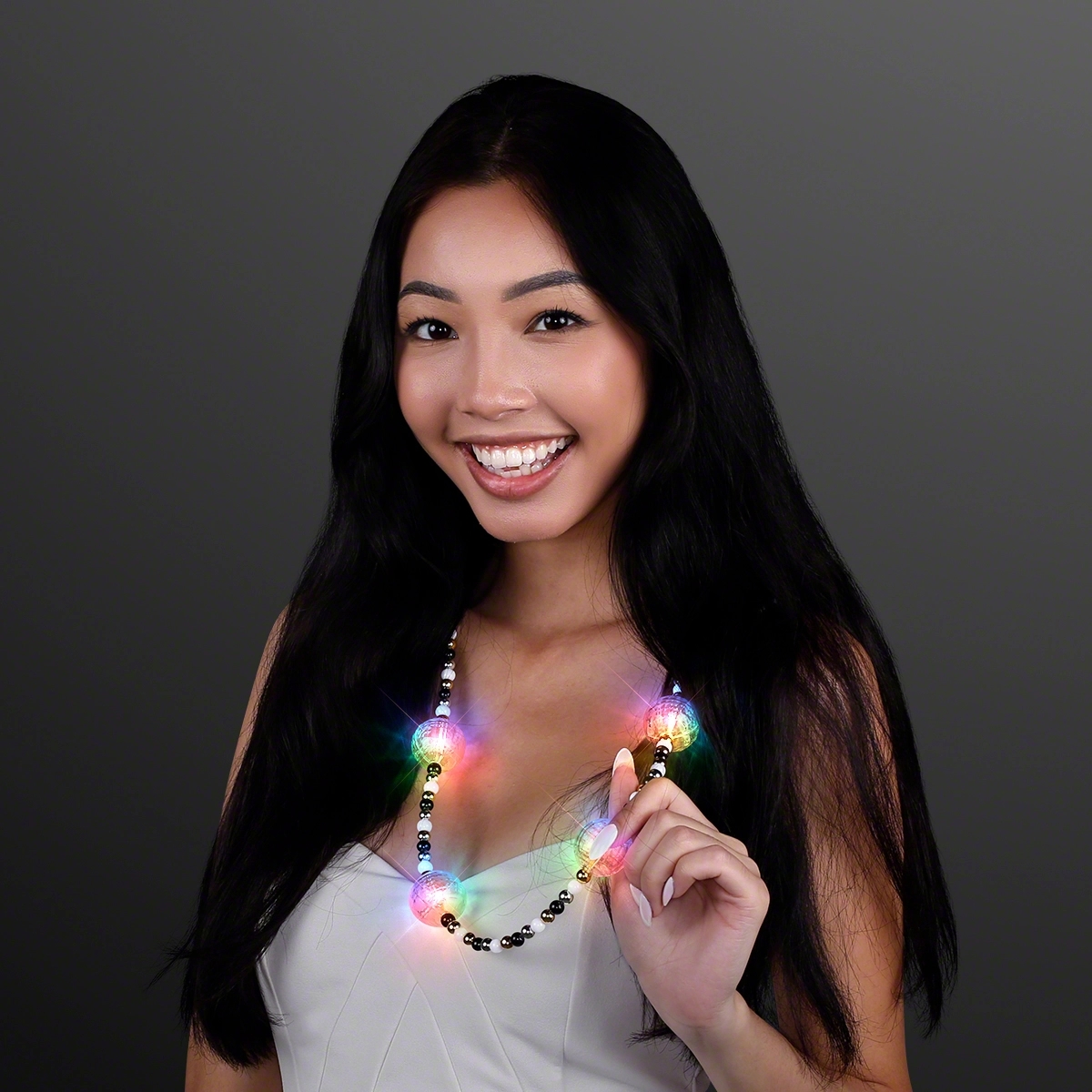 Multicolor Light Beads Party Necklace 4