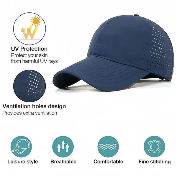 Quick-Dry Mesh Baseball Cap with Lightweight Sport Hat 12