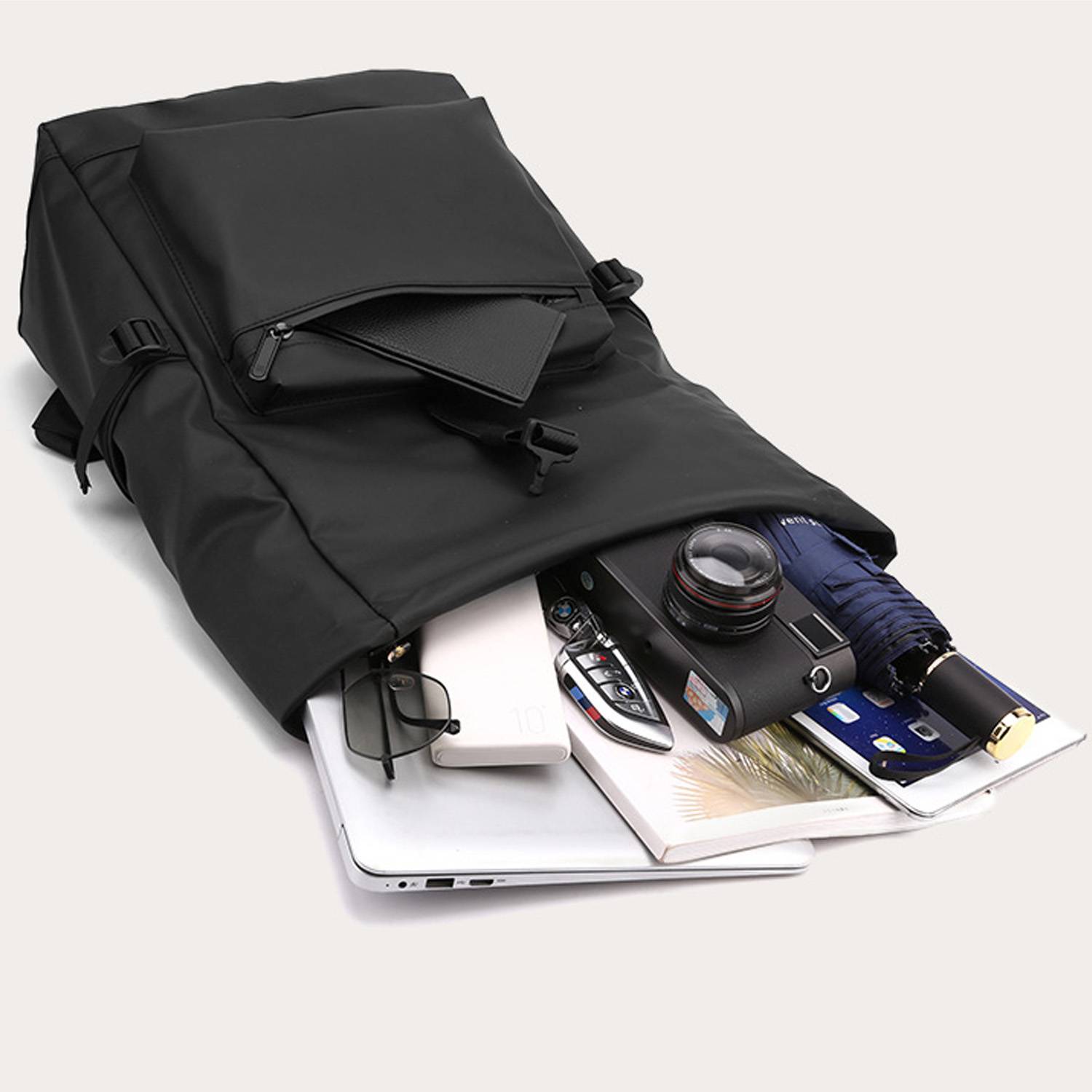 PU Leather Large Capacity Computer Backpack 5