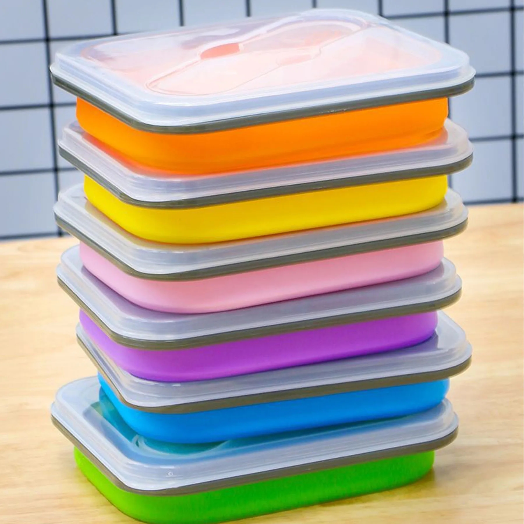 Silicone Foldable Lunch Box 6