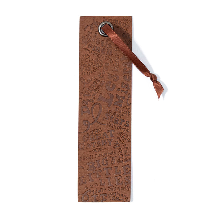 Debossed Leather Bookmark 3