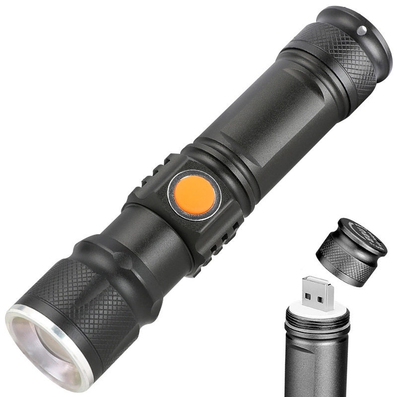 Custom Rechargeable Zoom Mini LED Flashlights 5