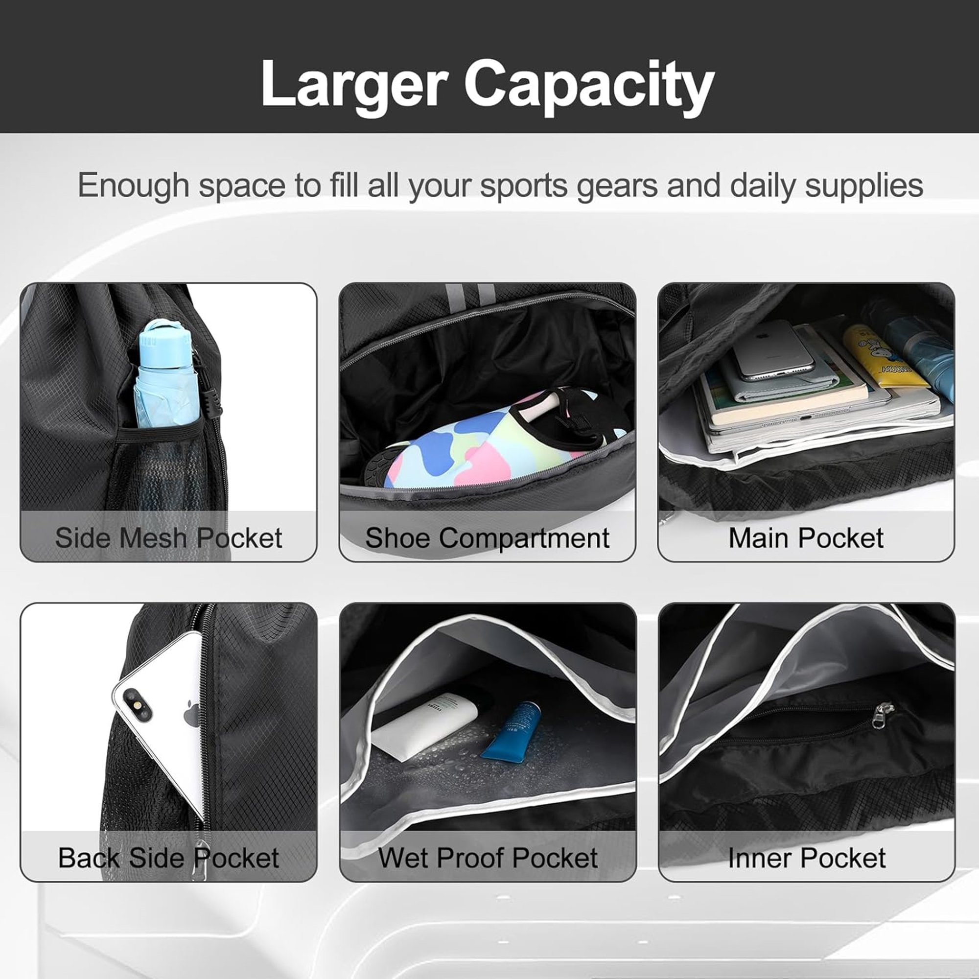 Sports Drawstring Backpack 3