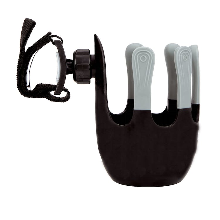 Universal Stroller Cup Holders - Black Velcro 1