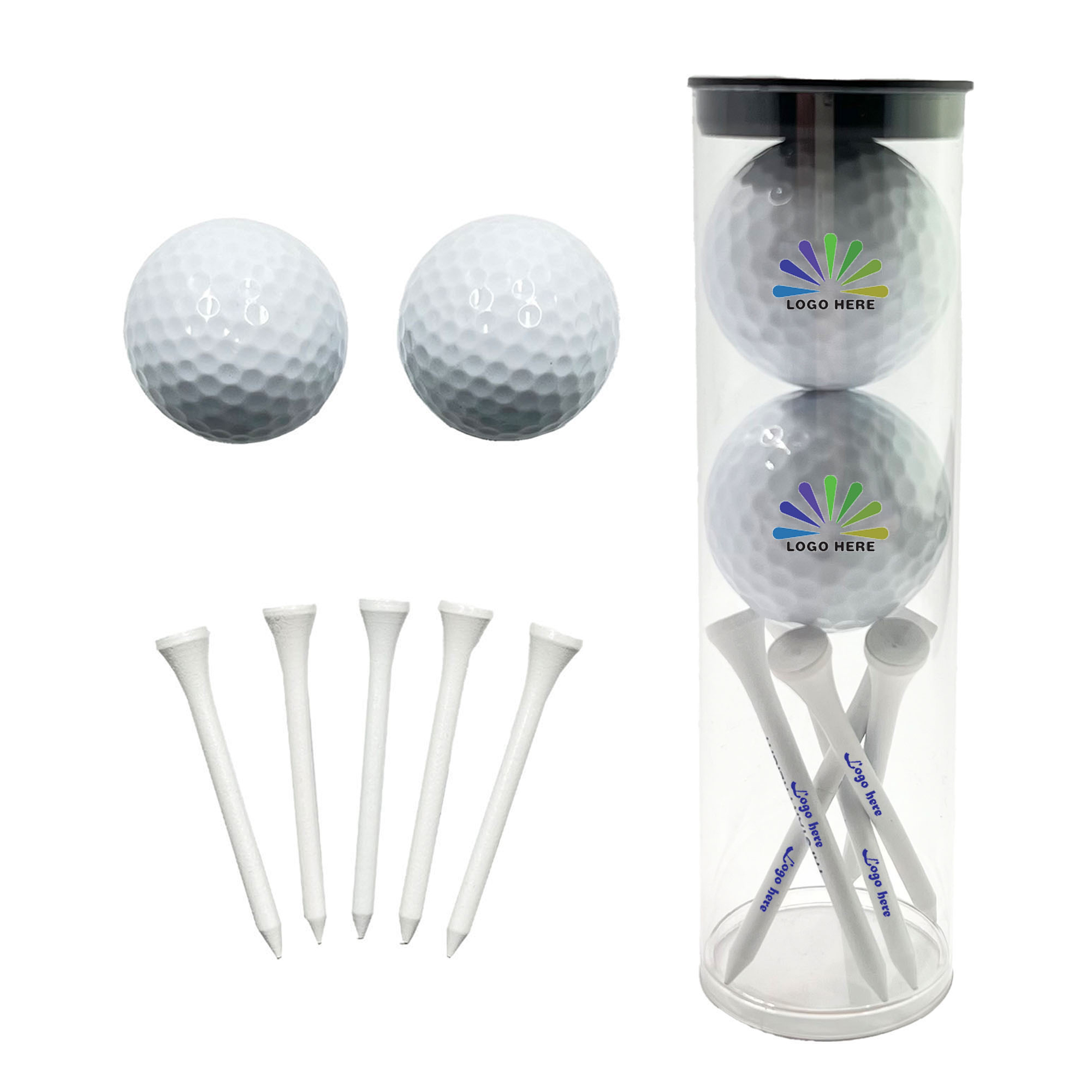 Custom Golf Ball and Tee Gift Set 1