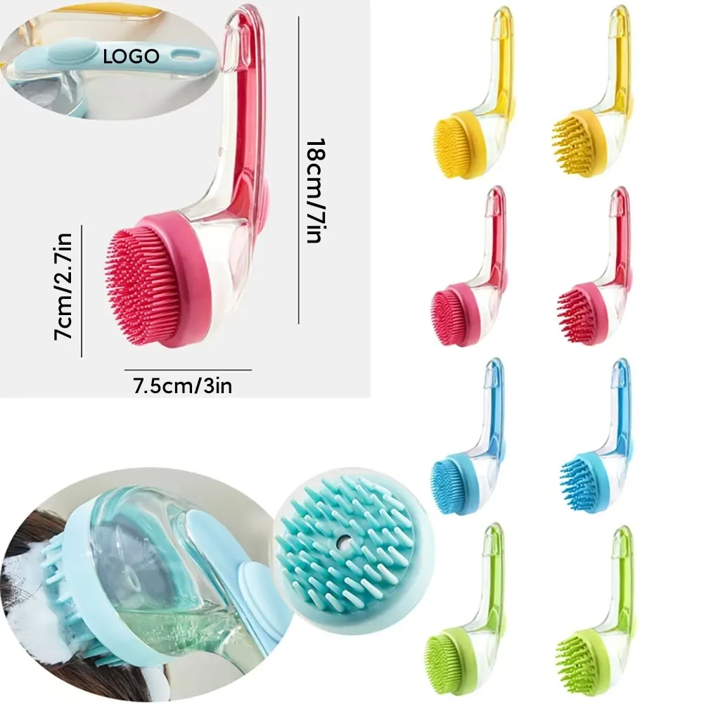 Pet Grooming Bath Massage Brush with Shampoo Dispenser 7