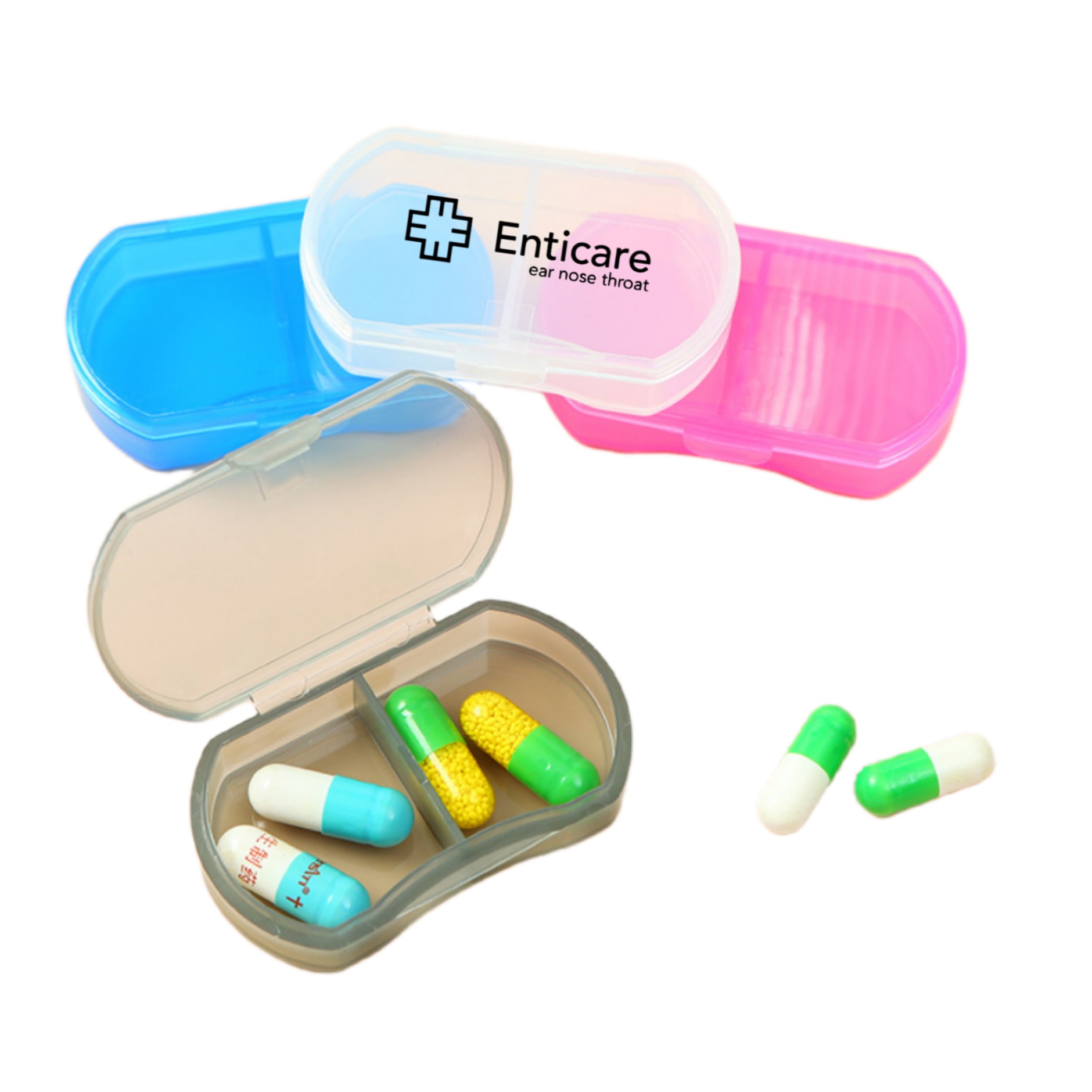 Small Pill Organizer with 2 Compartments 6