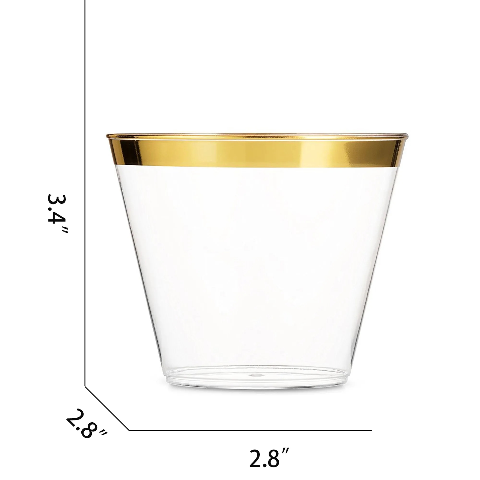 9 oz Clear Plastic Cups 4