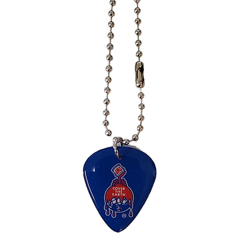 Novelty Pick with Double Sided Imprint with 30" Ball Chain