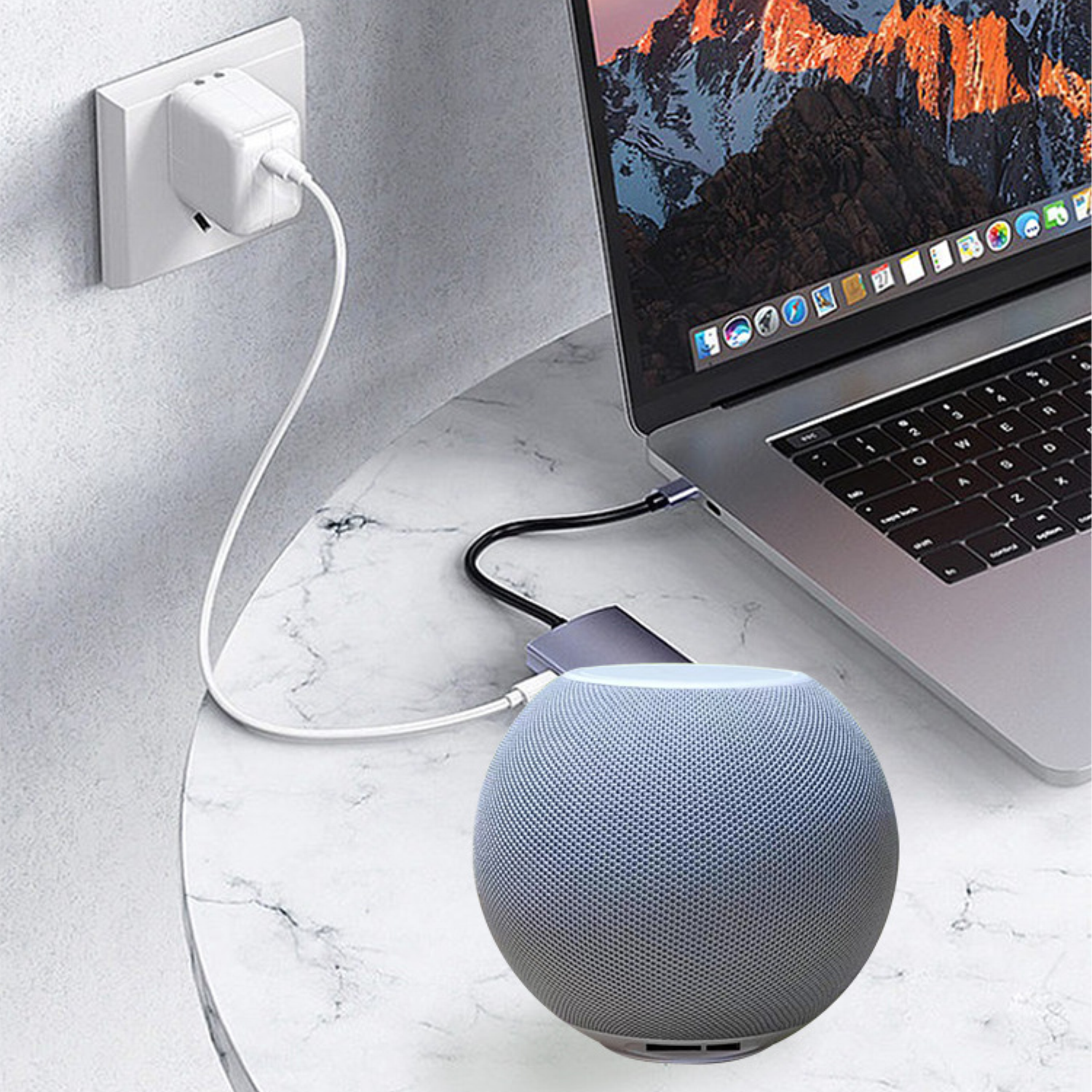 2 in 1 Round Magnetic Charging Bluetooth Speaker 6