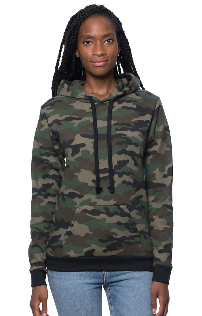Unisex Camo Fleece Pullover Hoodie 11