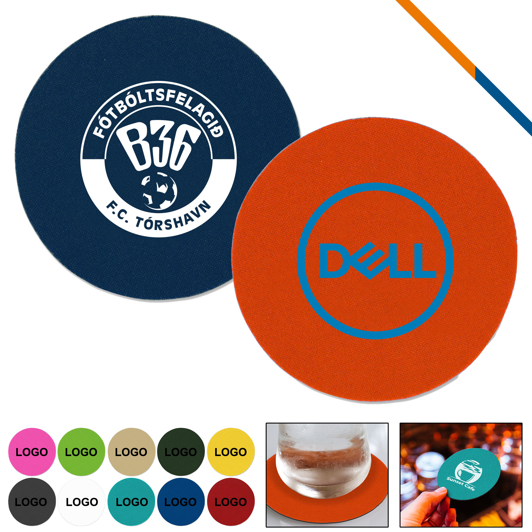 Samana Round Foam Coasters 15
