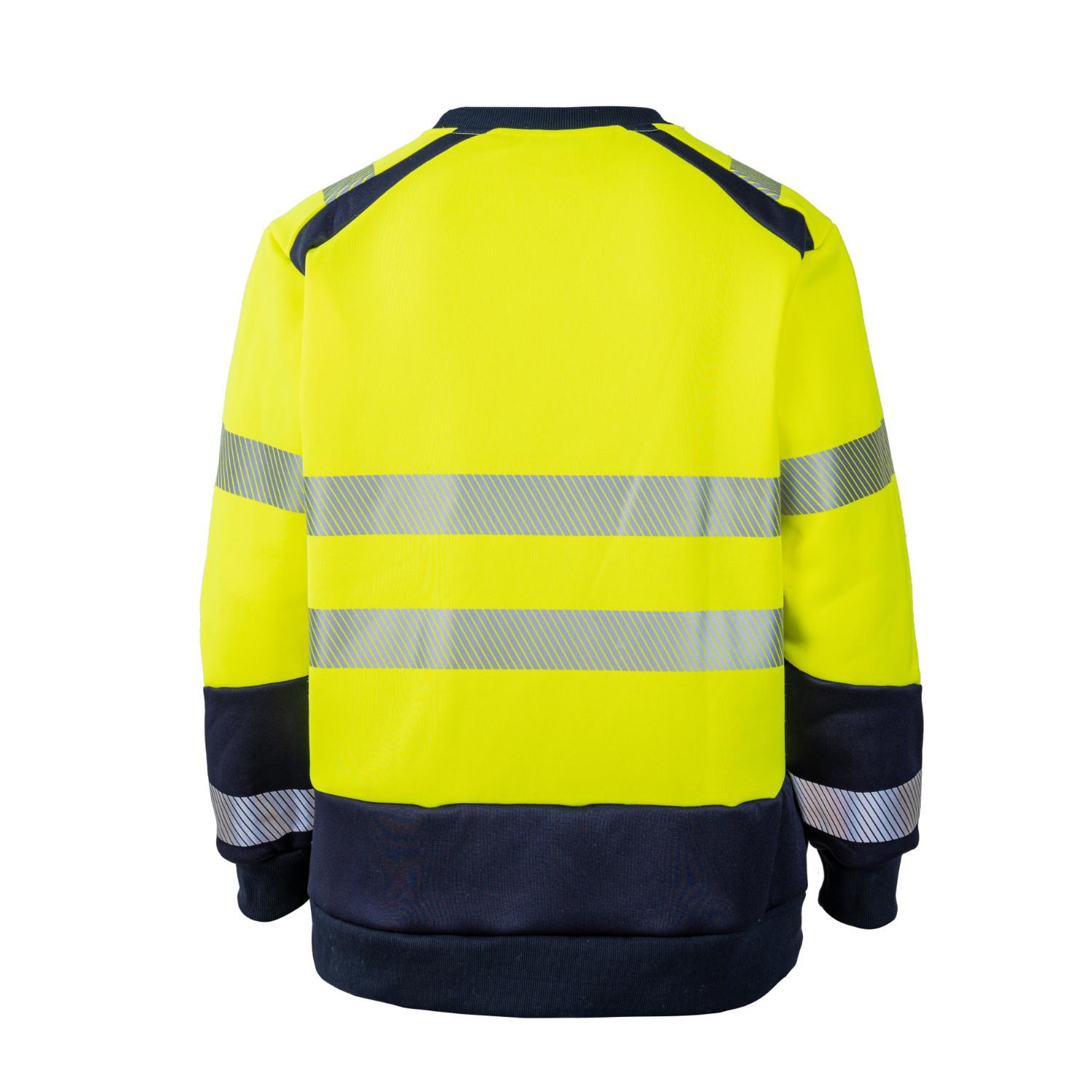 Class 3 Color Block Safety Sweatshirt With Segmented Tape And Kangaroo Pocket 3