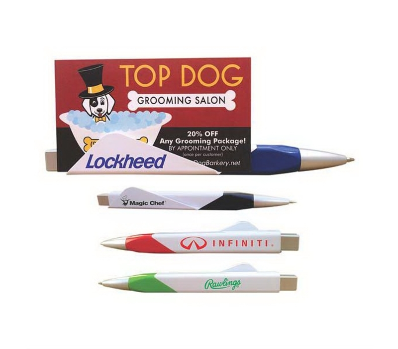 Business Card Holder Plastic Pen 6