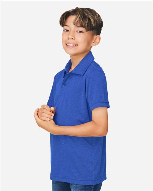 Youth Zone Sonic Heather Performance Polo - TT51HY 35