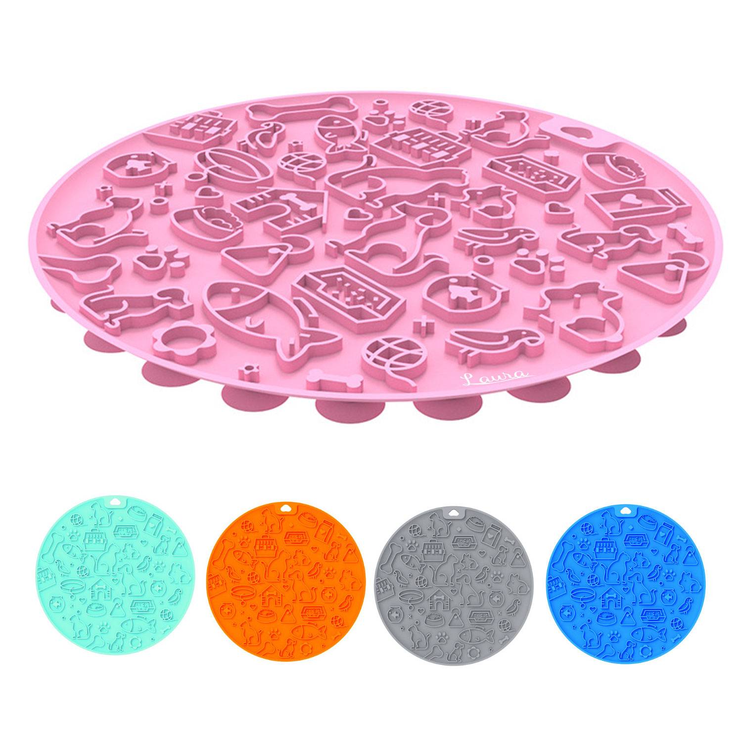 Food-Grade Slow Feeder Silicone Pet Licking Mat 7