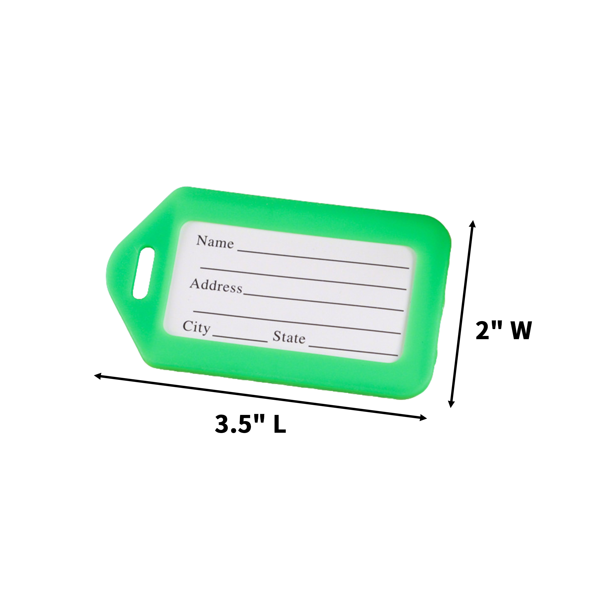 Rigid Plastic Travel Luggage Identification Tag 9
