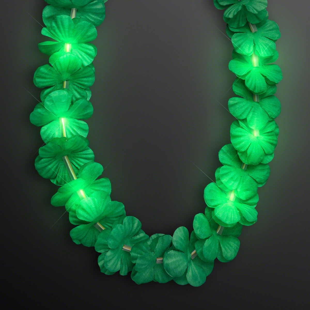 LED Hawaiian Flower Lei Party Necklaces 7