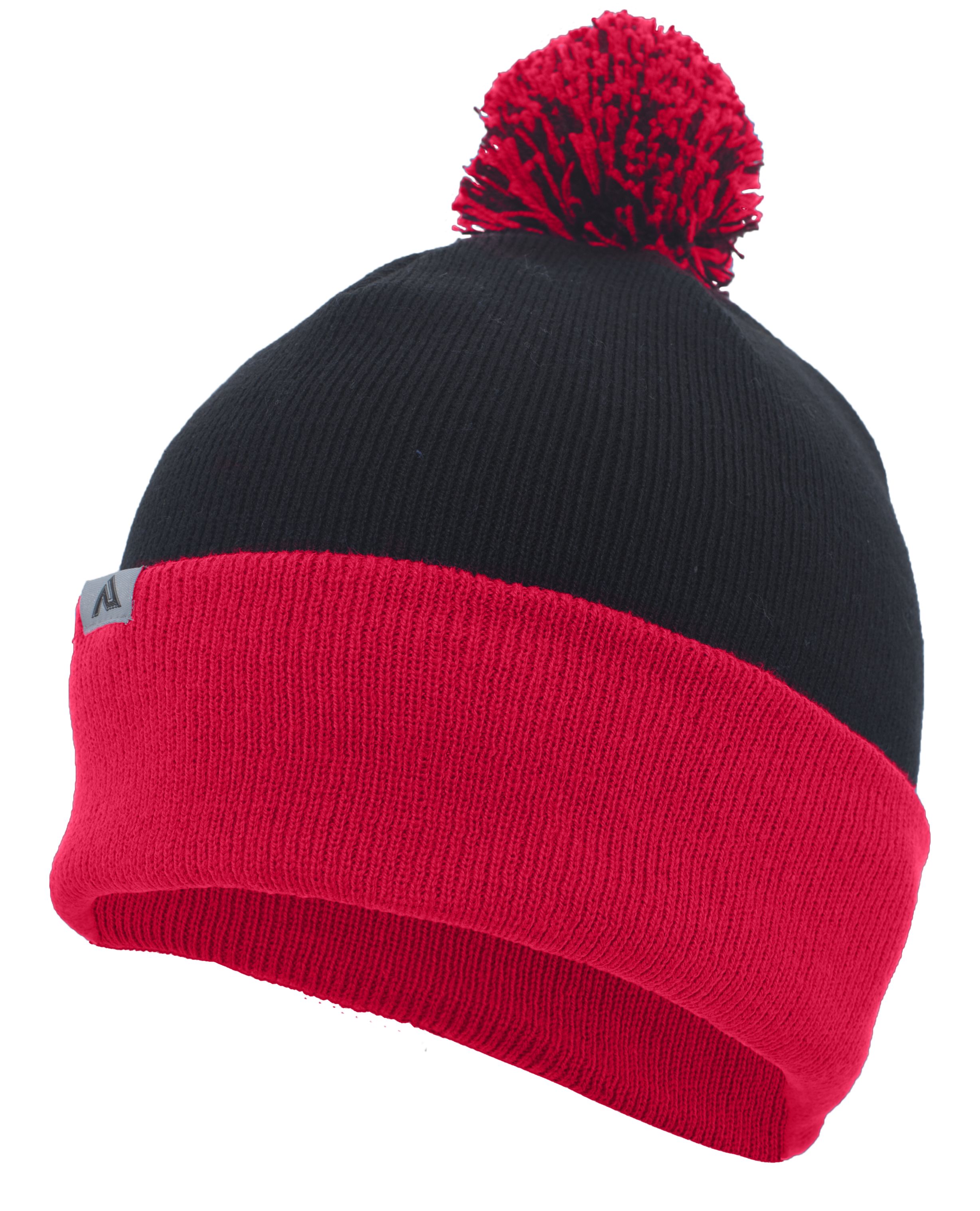 Knit Fold Over Pom-Pom Beanie 21
