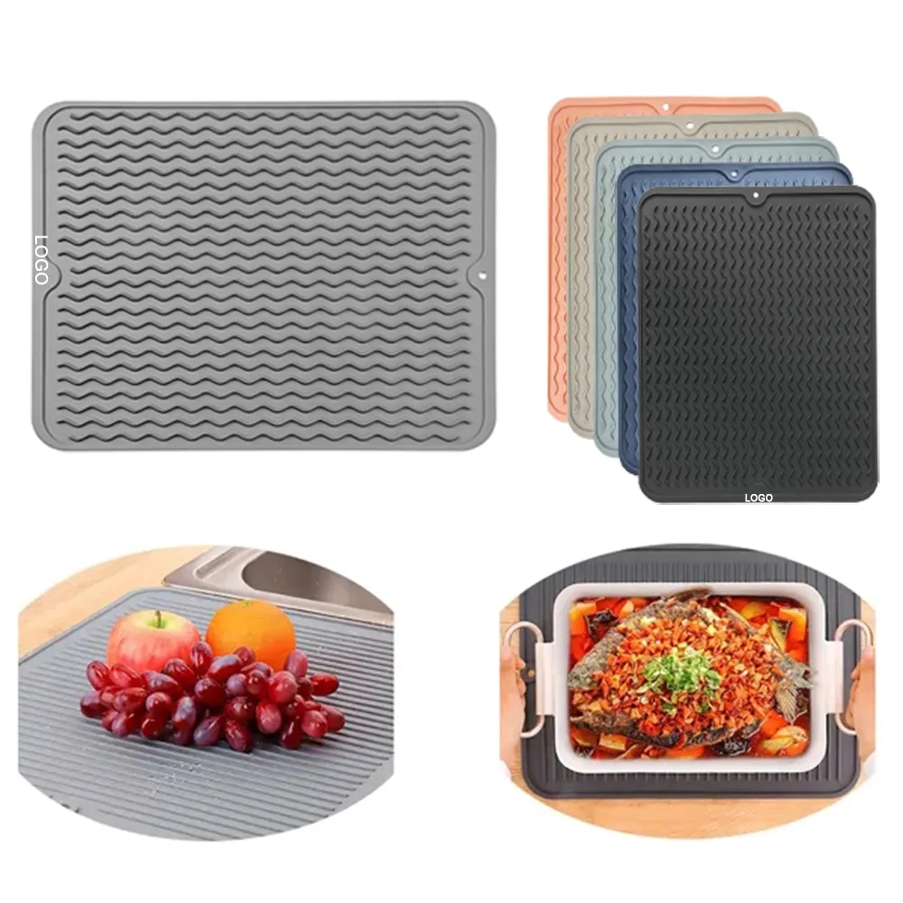 Silicone Dish Drying Mat for Multiple Usage 4