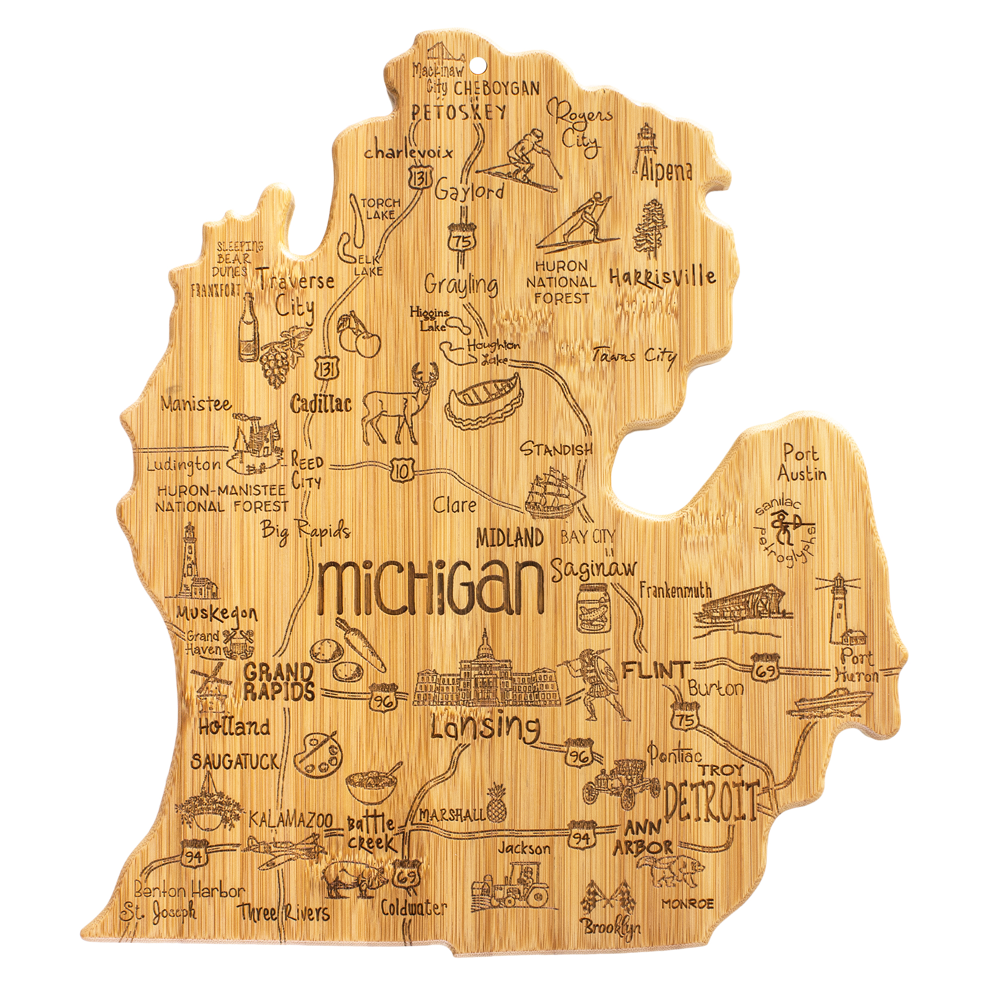 Destination Michigan Mitt Cutting & Serving Board 3