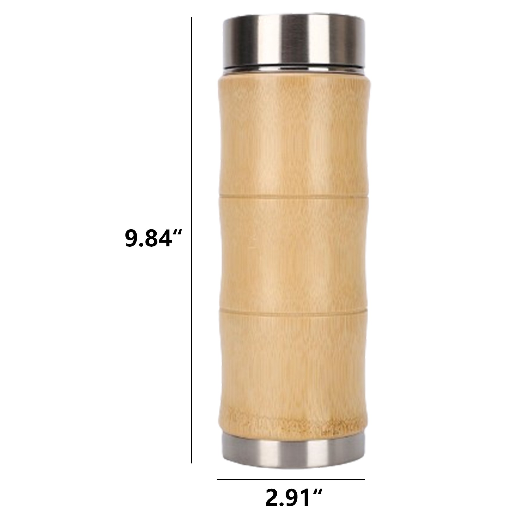 Bamboo Double Wall Insulation Cup 3