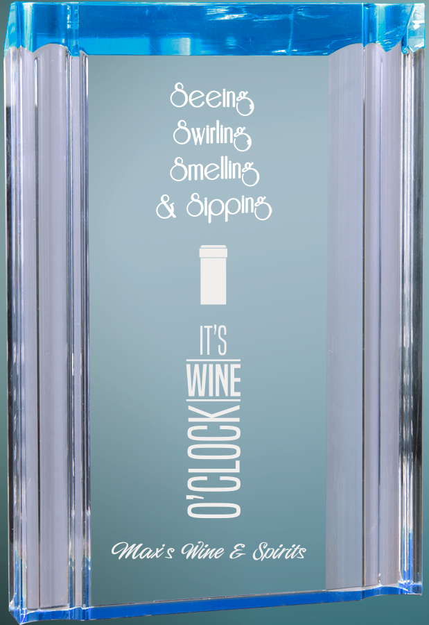 5" x 7" Blue Channel Acrylic Award