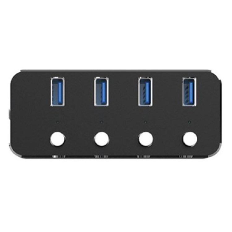 USB 3.0 Hub Aluminum 4 Ports Individual Power Control, Support both Data Transfer and Charging 5