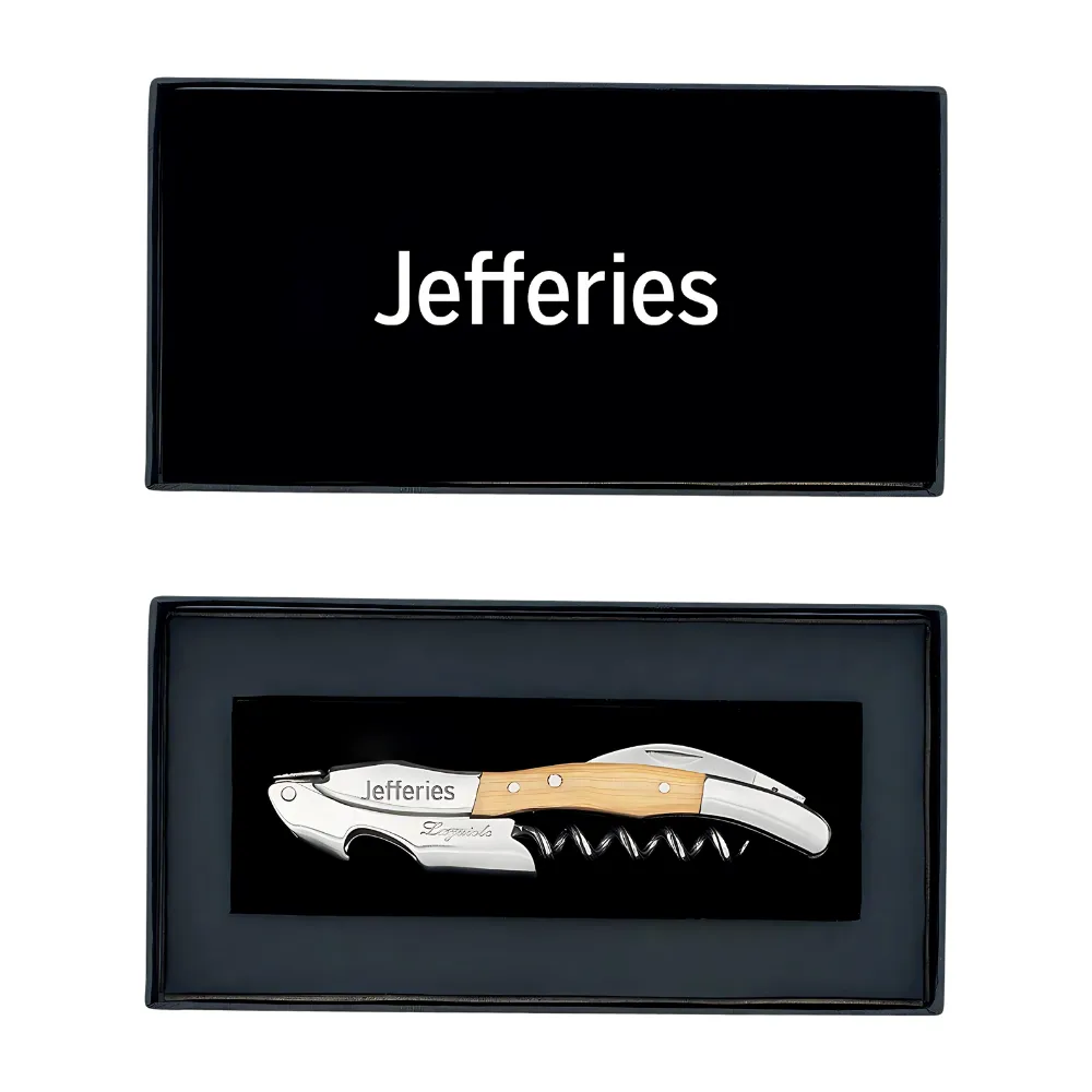 Laguiole Sommelier Corkscrew in Black Gift Box 5