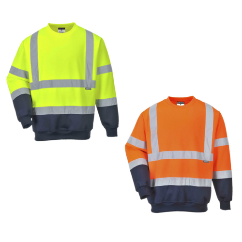 VISIPRO Reflective Colorblock Safety Sweatshirt - 280G 4