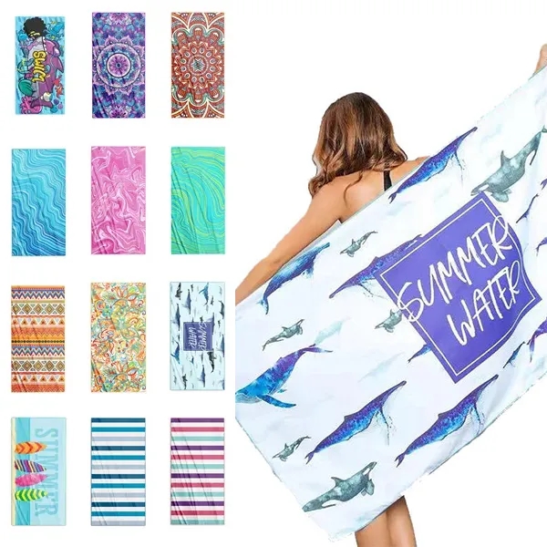 Quick-Dry Sand-Free Microfiber Beach Towel 9
