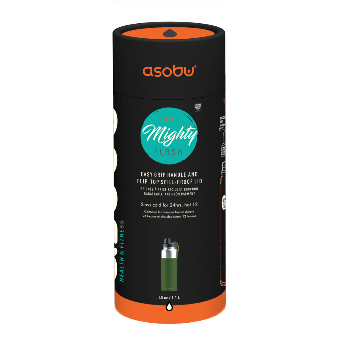 Asobu 40 Oz. Mighty Flask Vacuum Insulated Bottle 25
